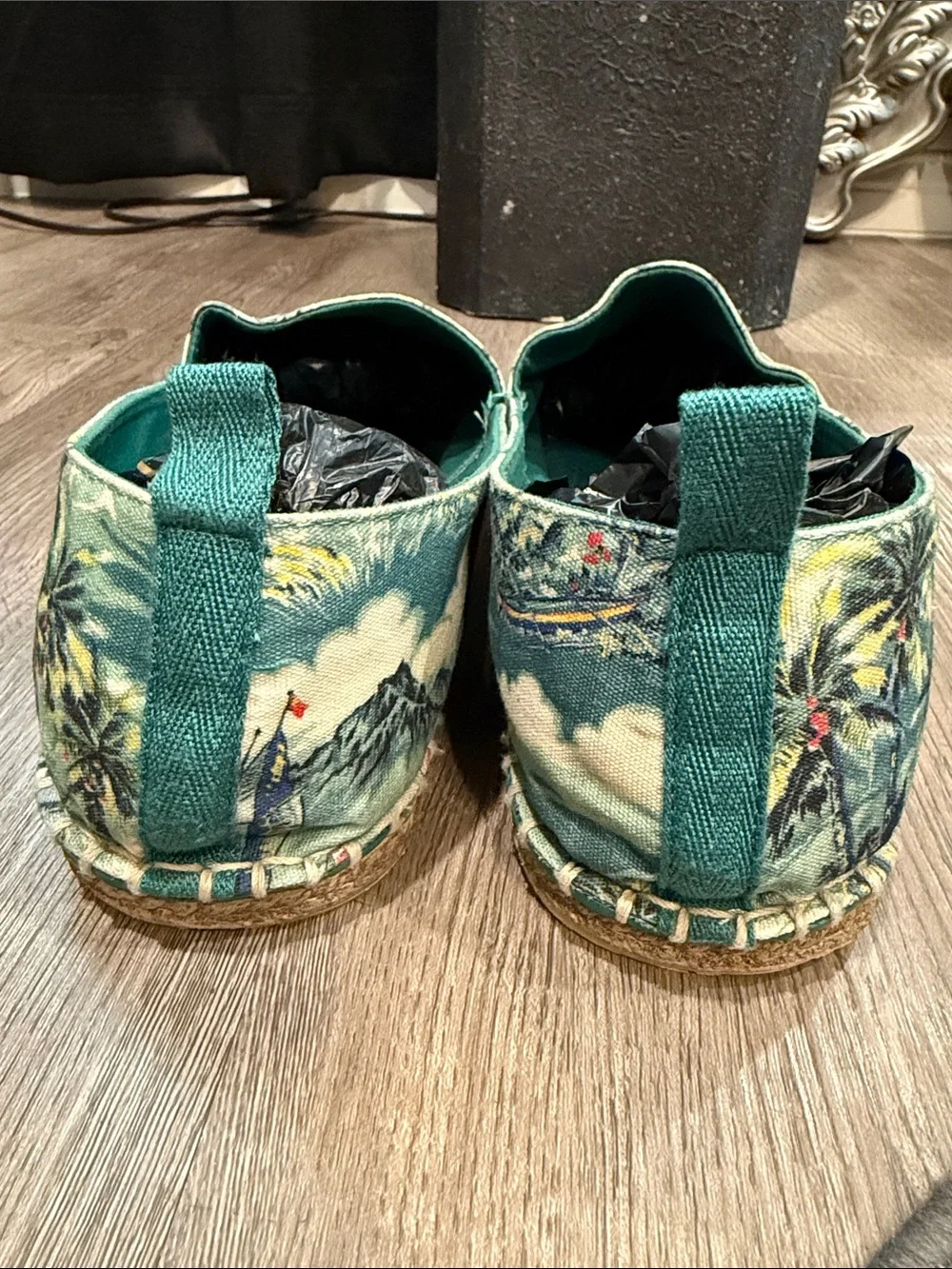Polo by Ralph Lauren Teal Tropical Canvas Espadrilles - MENS Sz 10